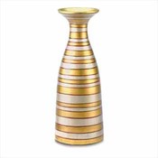Metalic Stripe Vase