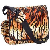 Tiger Print Messenger Bag