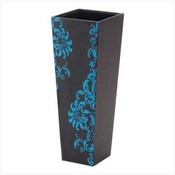 Faux-leather Floral Vase
