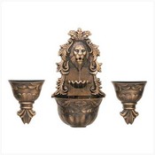 Roman Wall Fountain Planter