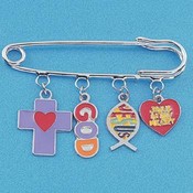 Religious Charm Pin
