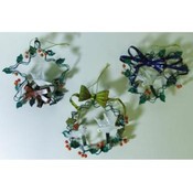Holly Berry Dove Ornaments