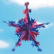 Metallic Patriotic Star Decoration