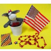 Patriotic Donkey Pail