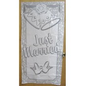 ''Just Married'' Door Banner