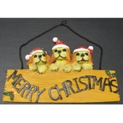 Merry Christmas Dog Sign