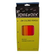 Assorted Colored Pencils - 24 ct