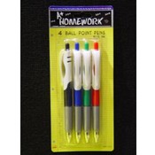 BALL POINT PENS - 4 PACK