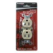 Ivory 2 Pole 15 amp Receptacle