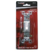 White 1 Pole 15 amp Toggle Switch