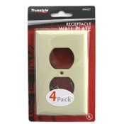 4 pack Ivory Duplex Receptacle Wall Plate