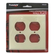 2 pack Ivory 2 Gang Receptacle Wall Plate