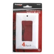 4 pack White Decorator 1 Gang Wall Plate