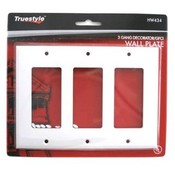 White Decorator 3 Gang Wall Plate