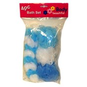 4 Pack Bath Sponge set