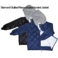 Jr Boys Diamond Quilted Hooded Jacket