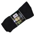 Men's 3 Pack Heavy Weight Black Crew Socks