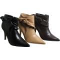 Womens Black Ankle Boot With Stiletto Heel