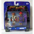 Street Fighter II MiniMates Ryu vs Akuma