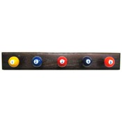 Billiards Coat Rack Dark Mahogany Finish