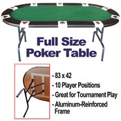Full Size Accent Suited Poker Table 83 X 42