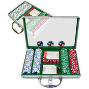200 Jackpot Casino Poker Chips w/Clear Cover Alumi