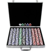 1000 Landmark Lucky Crowns 11.5g Poker Chips w/Alu