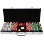 500 11.5 Gram DICE-STRIPED Chips in ALUM Case