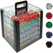 1000 13 Gram Pro Clay Casino Poker Chips in Acryli