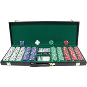 500 chip set Texas Hold'em with Vinyl Case