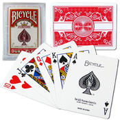 100% Plastic Bicycle Prestige Dura-Flex Cards Red