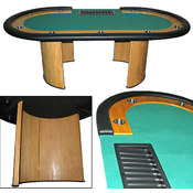Professional Texas Holdem Poker Table with Dealer