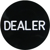 Professional Black Dealer Button