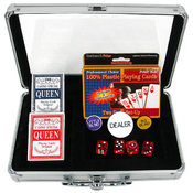 Dealer Kit with Buttons and Cards in Aluminum Case