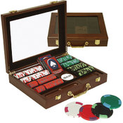 240 NexGen Poker Chip Set with Clear Top Solid Woo