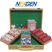 300 Las Vegas EDGE SPOT NEXGENT Poker Chips w/Oak