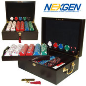 500 Lucky Bee EDGESPOT NEXGEN Chips w/ Mahogany Ca
