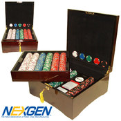 750 Lucky Bee EDGESPOT NEXGEN Chips w/Mahogany Cas