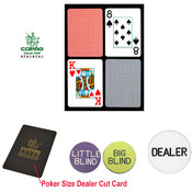 CopagT Poker Size PLASTIC Playing Cards &amp; Dealer K