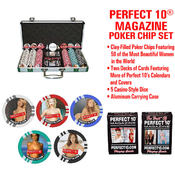 Perfect 10R Deluxe 300 Clay-Filled Poker Chip Set