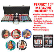 Perfect 10R Deluxe 500 Clay-Filled Poker Chip Set