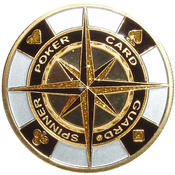 1-1/2 inch White Suited Compass Spinner