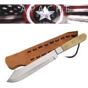 Apache Indian Handle Bowie Knife wth sheath - 13 i