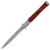 Giant 13 Inch Stilleto with Red Pakkawood Handle