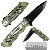 Digital Camo Handle Speed Safe Black Blade