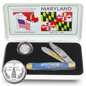 U.S. Mint Quarter Maryland State Coin and Knife Se