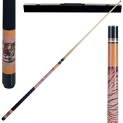 Siberian Tiger Billiard Pool Cue with Case