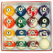 Color Swirls Billiard Ball Set