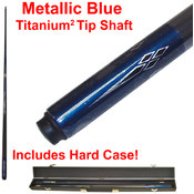 Metallic Blue Titanium Pool Cue Billiard Stick