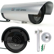 Security Camera Replica - Circular Housing with Le